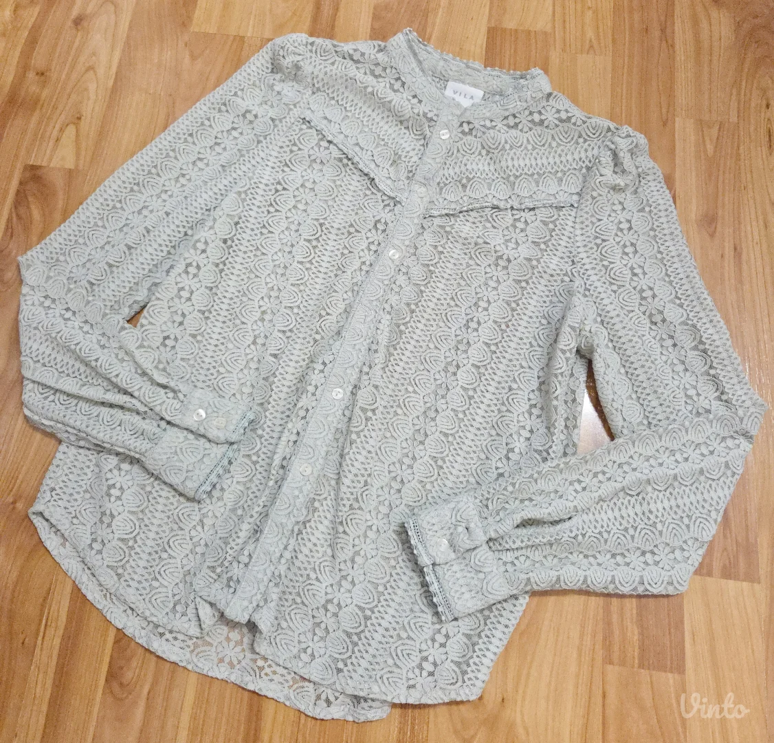 VILA edwardian lace shirt