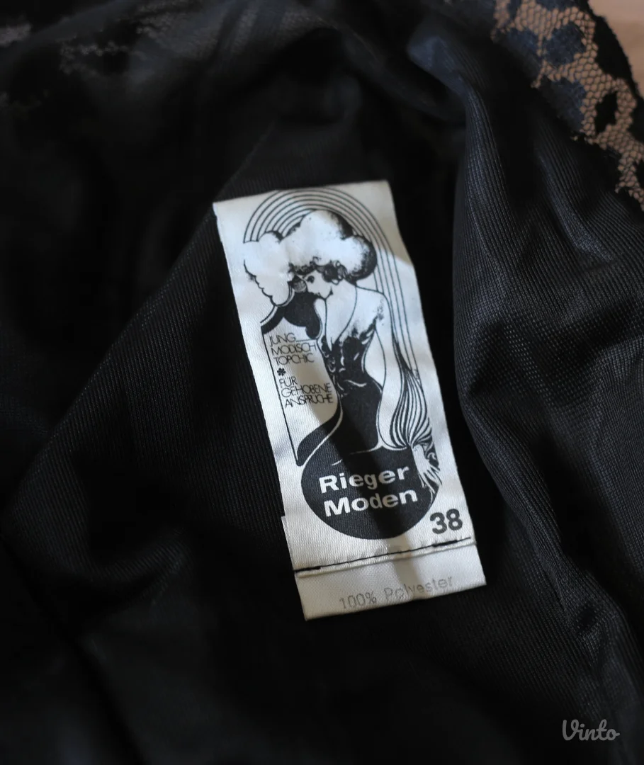 Vintage 70s raskošna maxi haljina