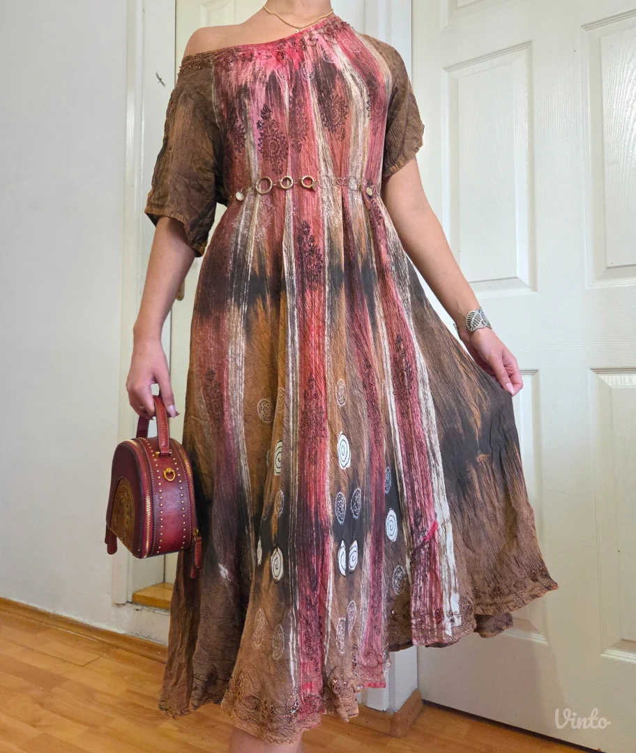 Bohemian maxi haljina, made in India