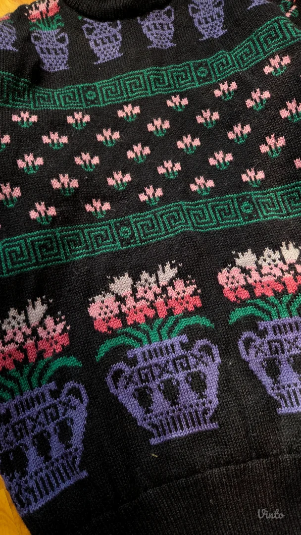 Keats UK vintage vuneni džemper unikat