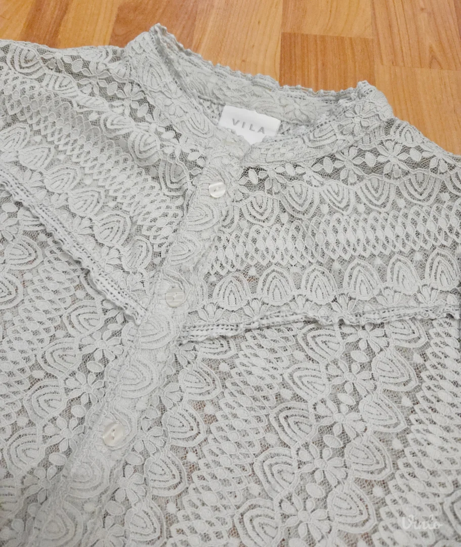 VILA edwardian lace shirt