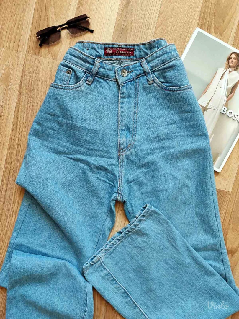 Fioretto farke, visok struk, široke duge nogavice