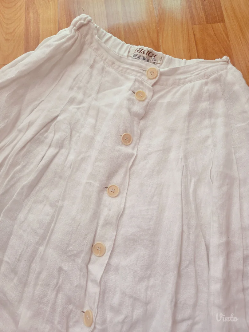 Vilinska maxi lanena suknja