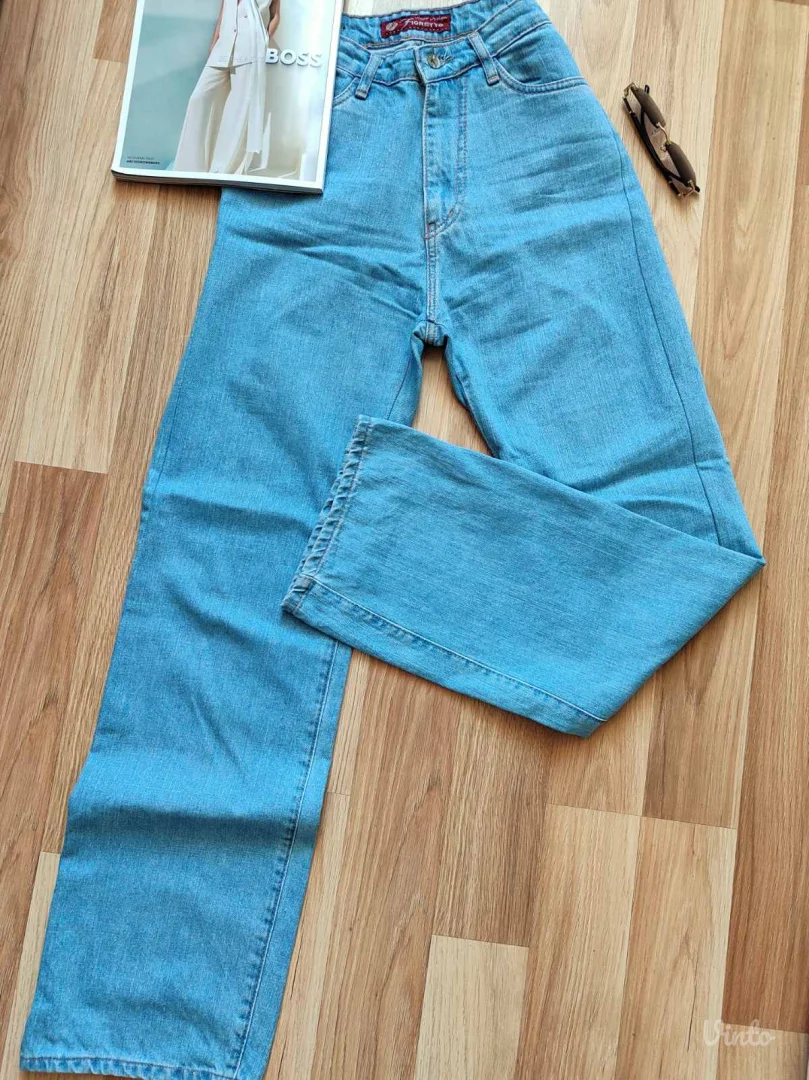 Fioretto farke, visok struk, široke duge nogavice