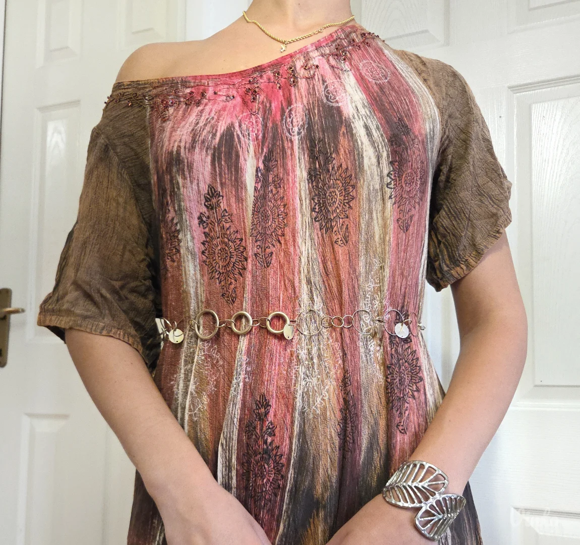 Bohemian maxi haljina, made in India