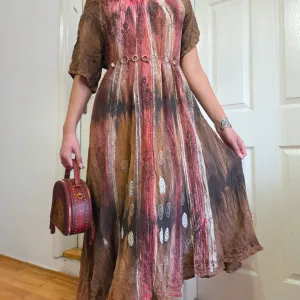 Bohemian maxi haljina, made in India