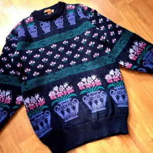 Keats UK vintage vuneni džemper unikat