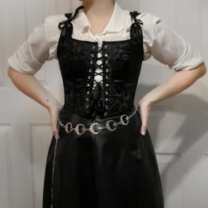 Brokatni gothic korset sa bretelama