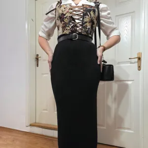 Maxi zimska suknja od merino vune