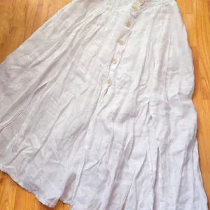 Vilinska maxi lanena suknja