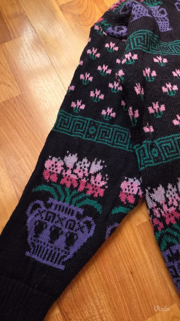 Keats UK vintage vuneni džemper unikat