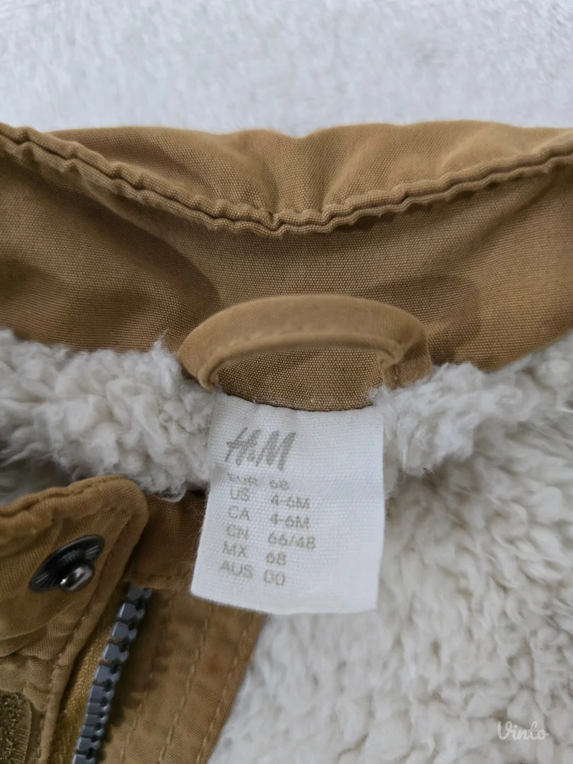H&M jakna za bebe – vel. 68 (4–6 meseci) – topla
