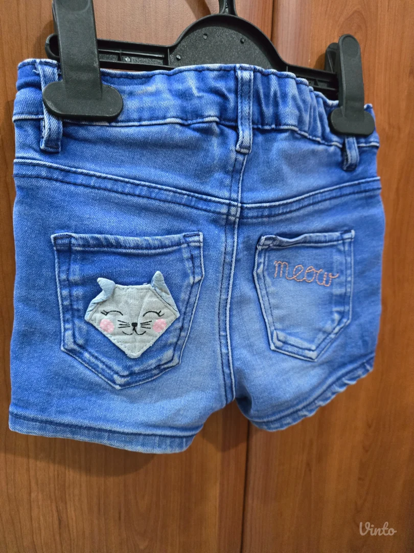 H&M teksas šorc za devojčice – veličina 86 (12–18 meseci)