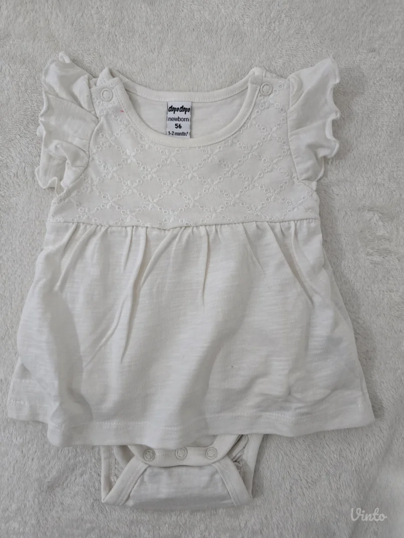 Takko bodi haljina za bebe – vel. 56 (1–2 meseca)