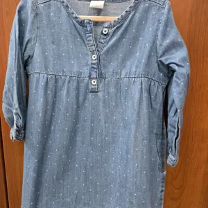 H&M teksas haljinica sa tufnicama – veličina 86