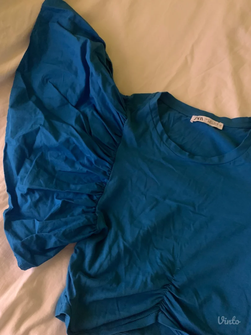 Plava crap top majica