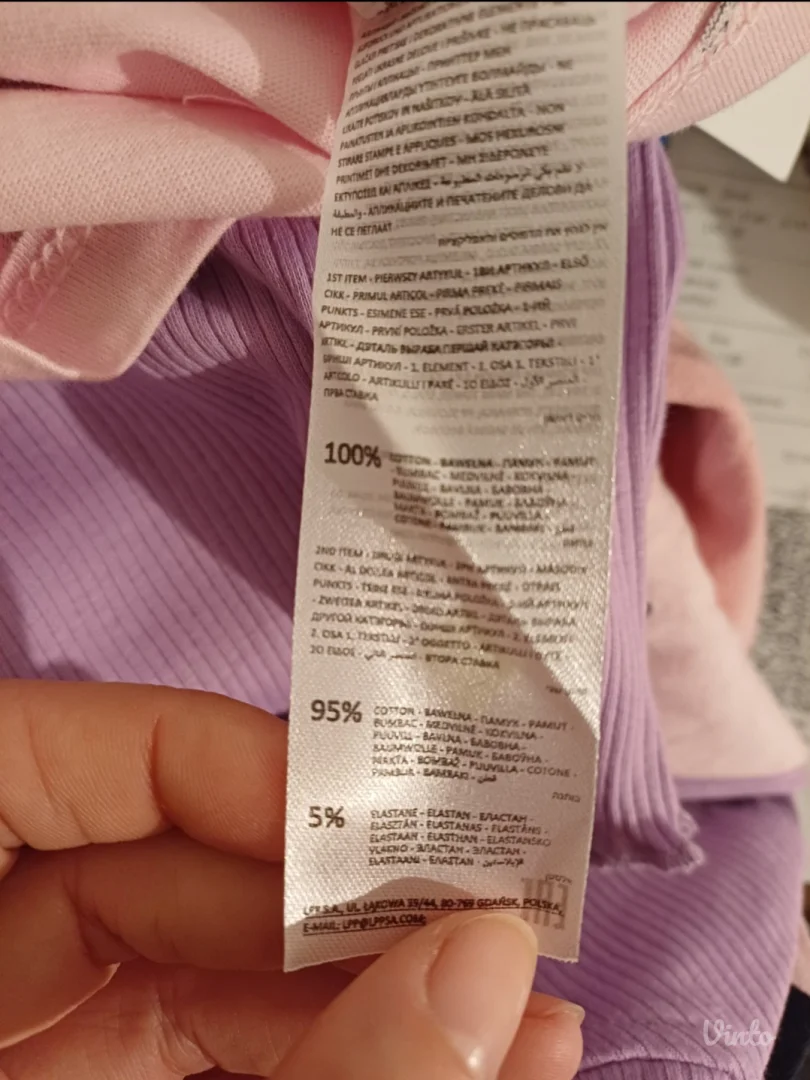 3 majice dugih rukava za devojčicu 4/5 godina (NOVO)