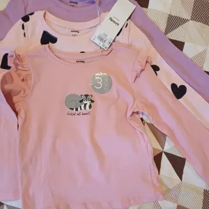 3 majice dugih rukava za devojčicu 4/5 godina (NOVO)