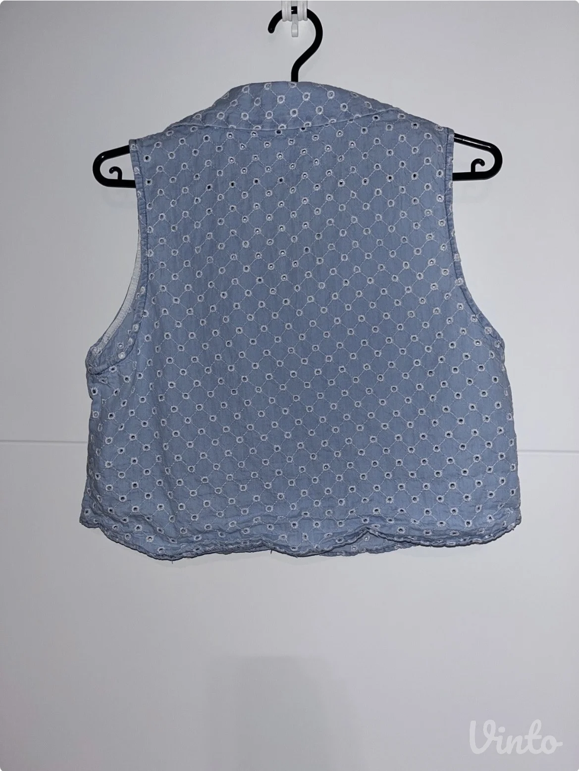 Košulja kratki crop model - sa vezom Zara