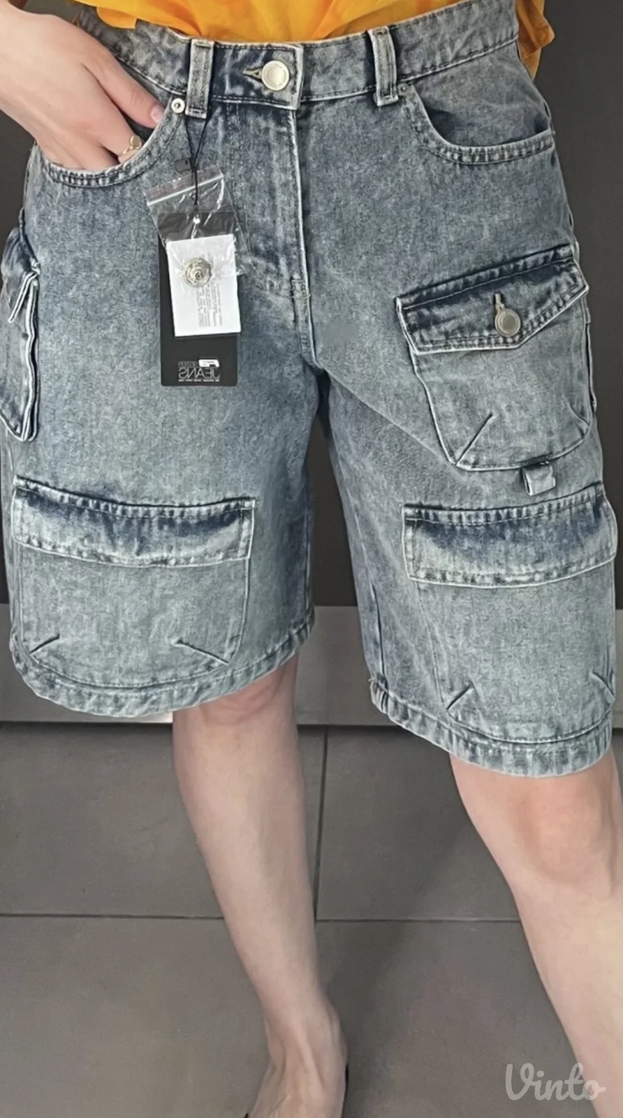 Ženske teksas bermude - moderni KARGO stil, nove
