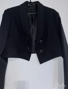 Crni sako - Kratki Crop model