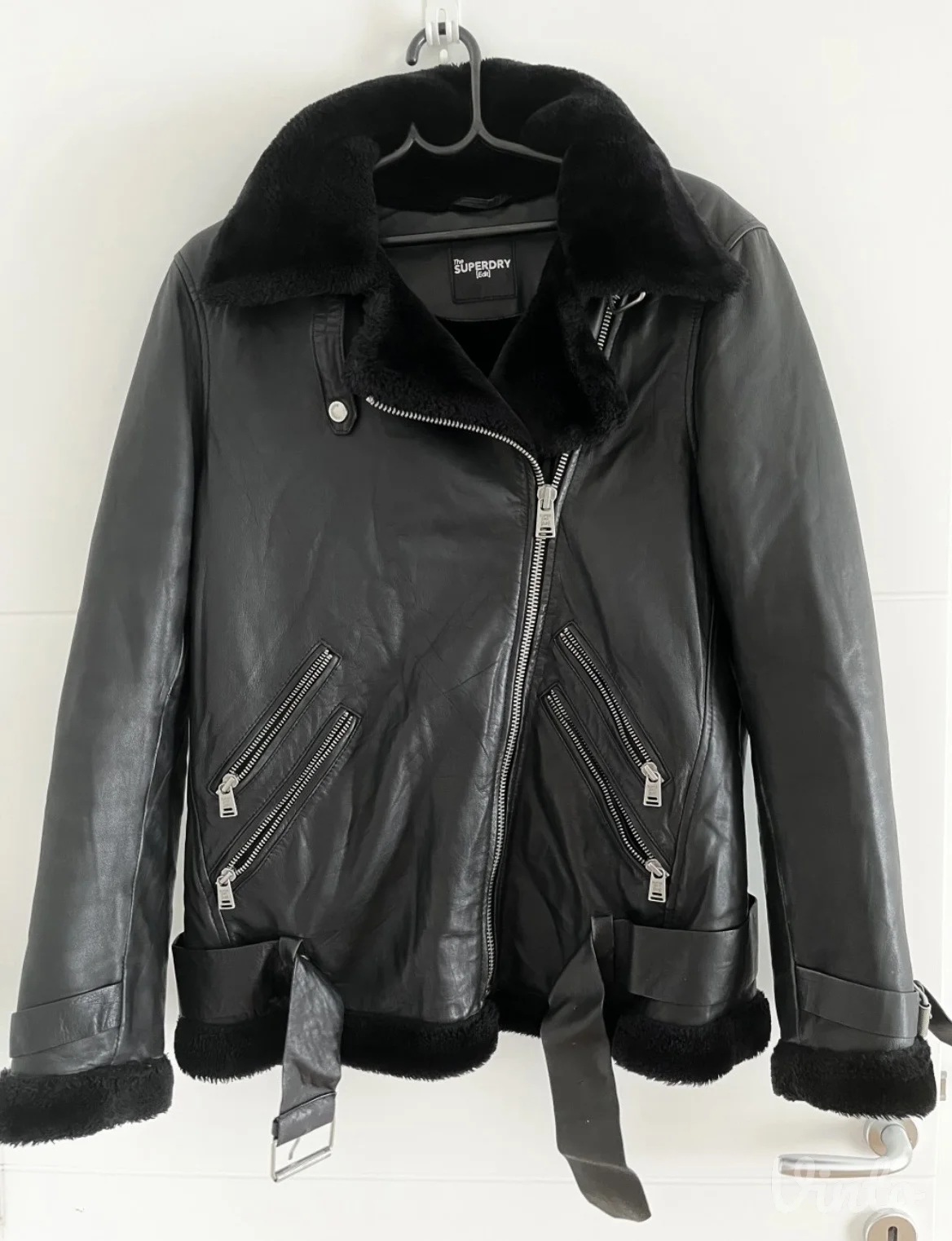 Koža-krzno, aviator bunda za zimu - SUPERDRY original