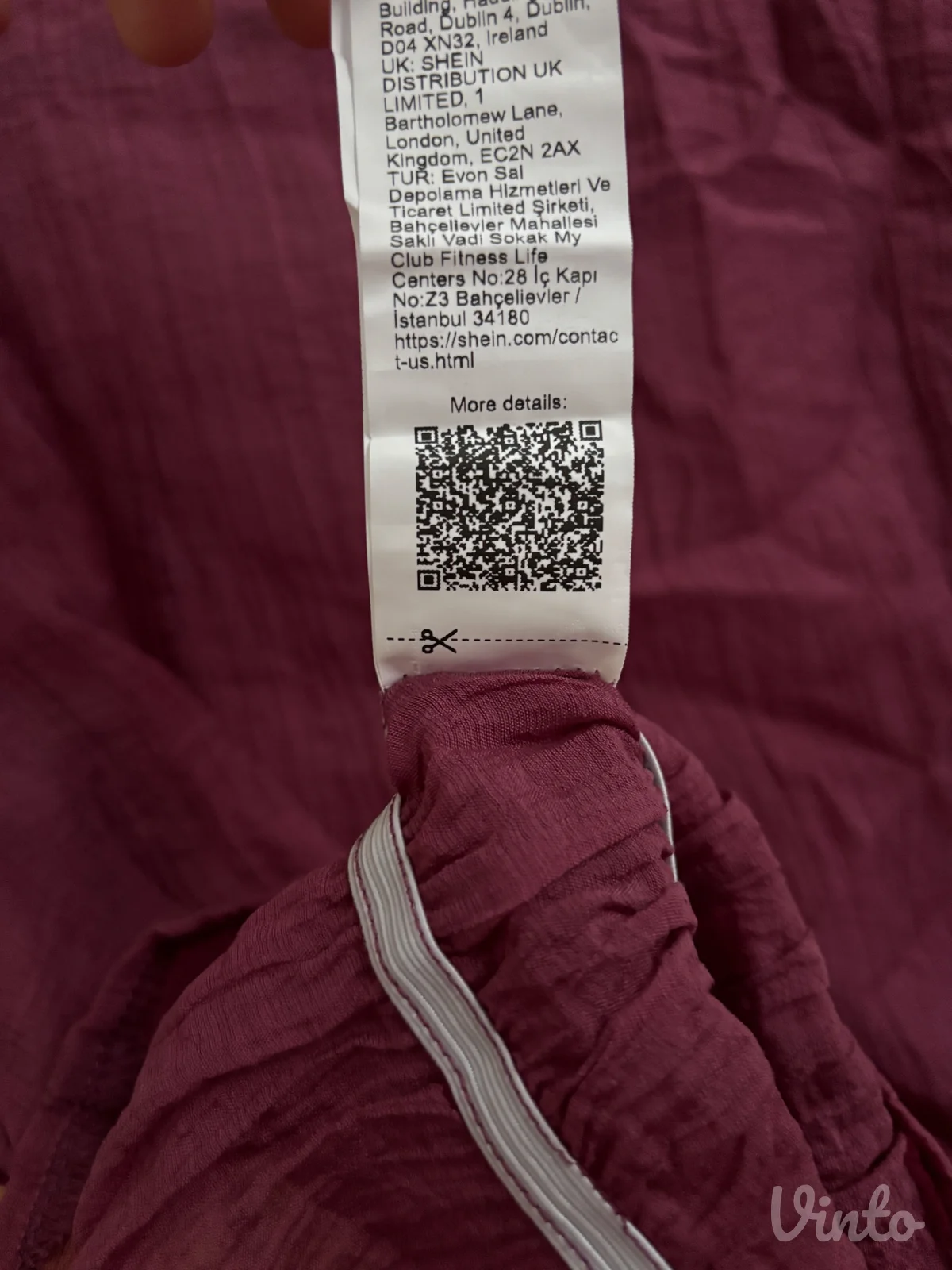 Burgundi bluza