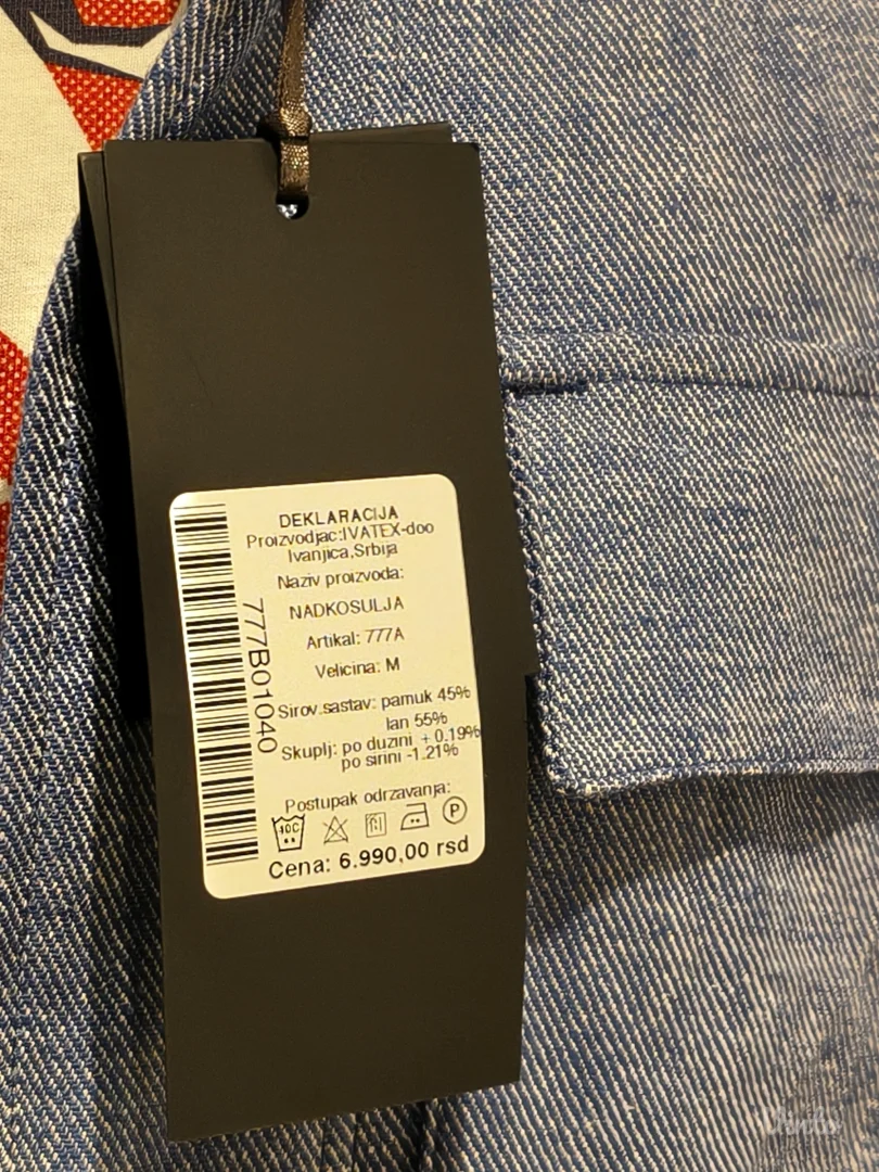 Garinello - Muška košulja/nadkošulja - Lan, pamuk