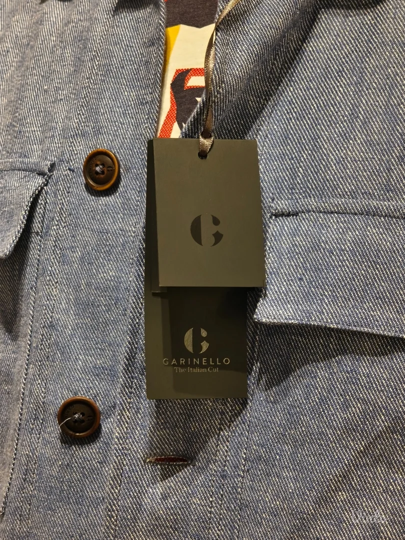 Garinello - Muška košulja/nadkošulja - Lan, pamuk