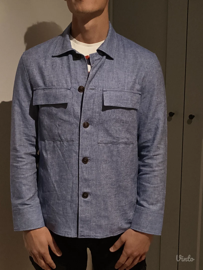 Garinello - Muška košulja/nadkošulja - Lan, pamuk