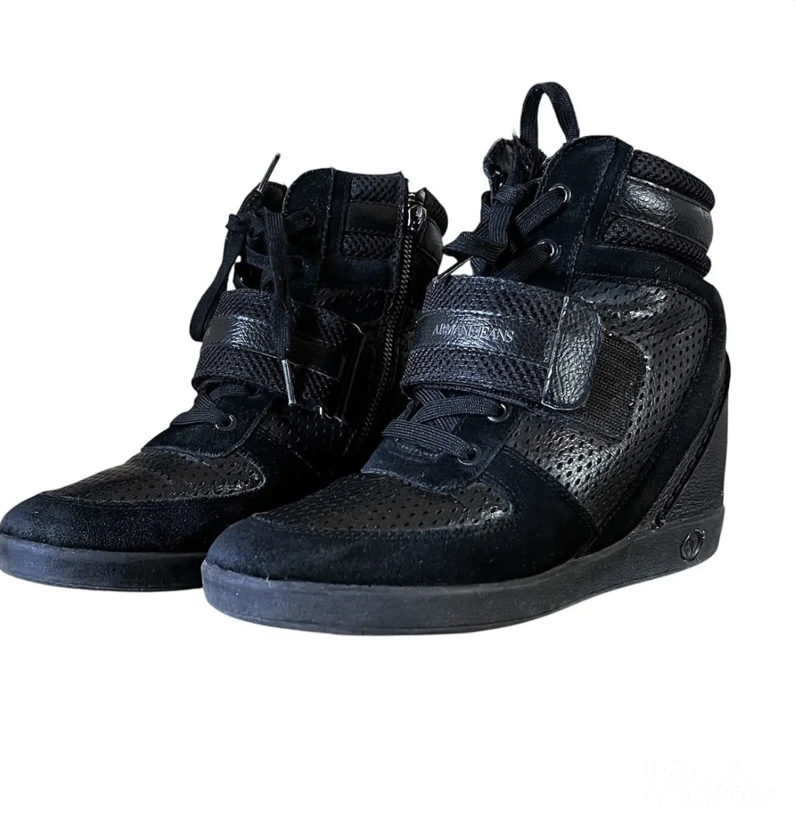 high wedge armani patike