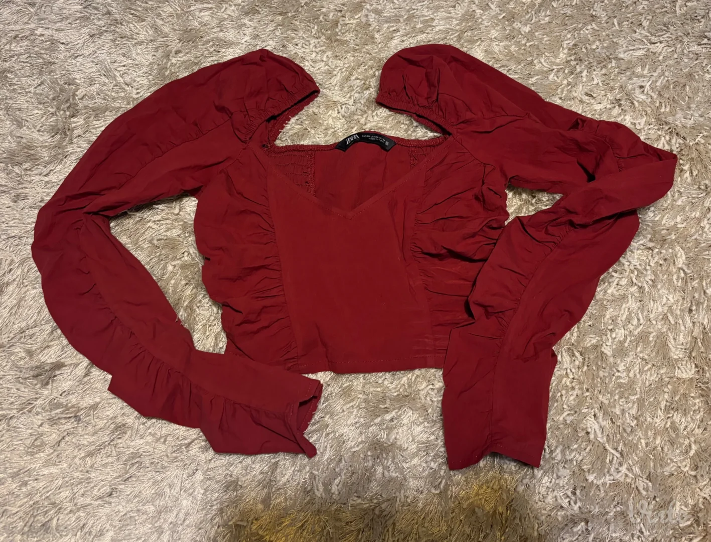 Zara bordo top