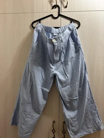 Pepko lanene prugaste pantalone