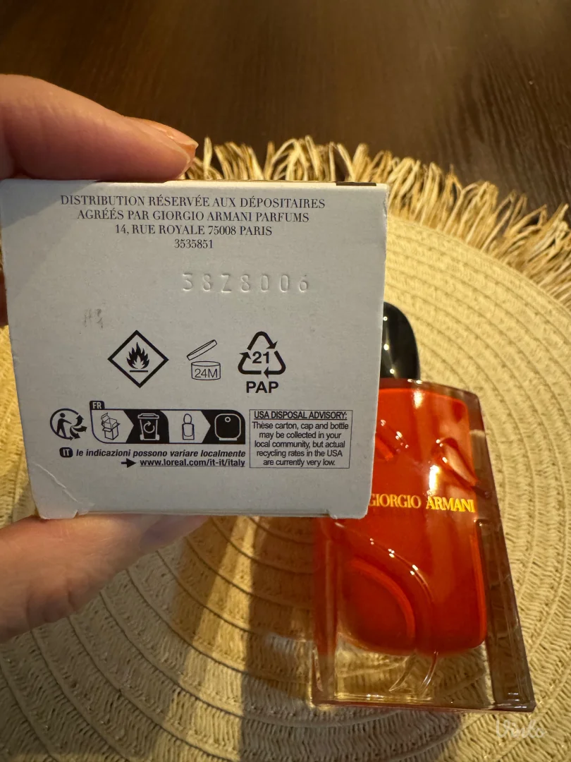 Giorgo Armani Si edp, novo