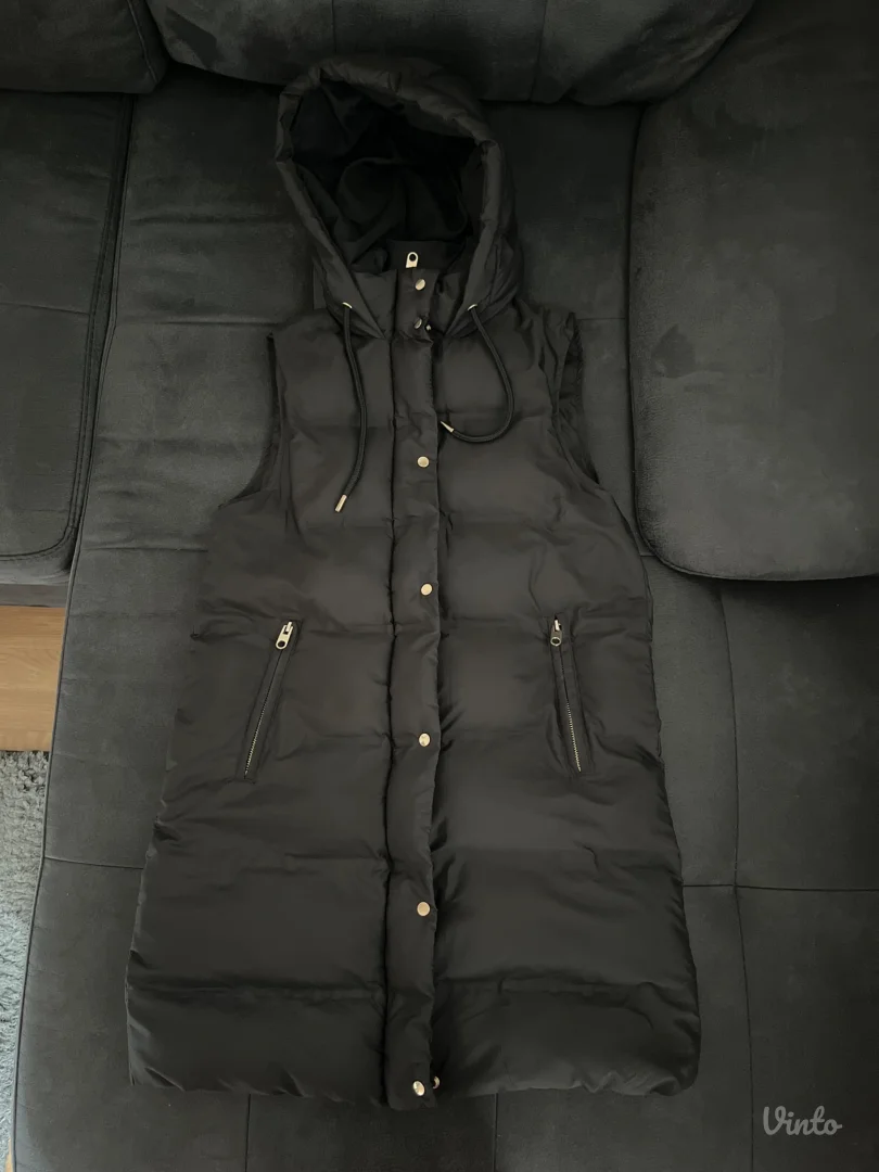 Zara - Dugi crni prsluk