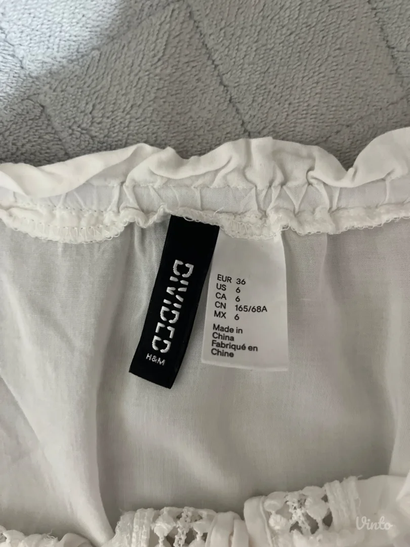 H&M - Bela kratka košuljica