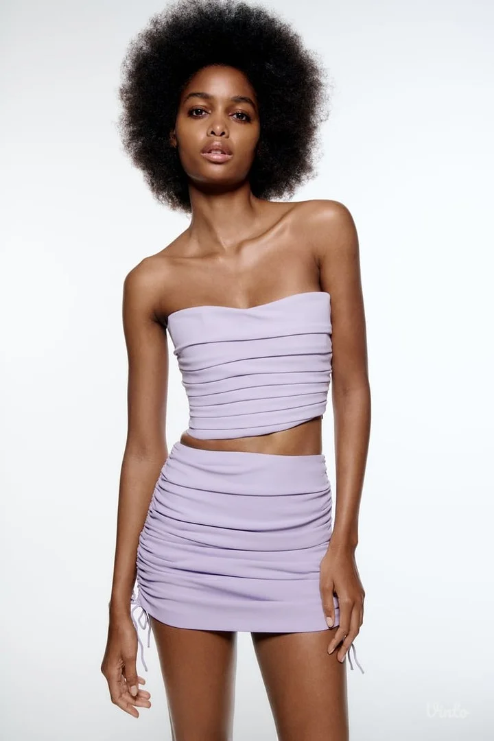 Zara - Lila komplet (suknjica i top)