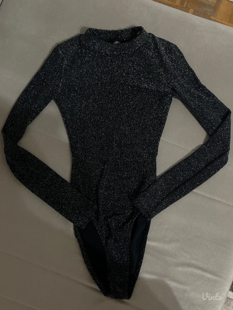 H&M - Body dugih rukava sa šljokicama