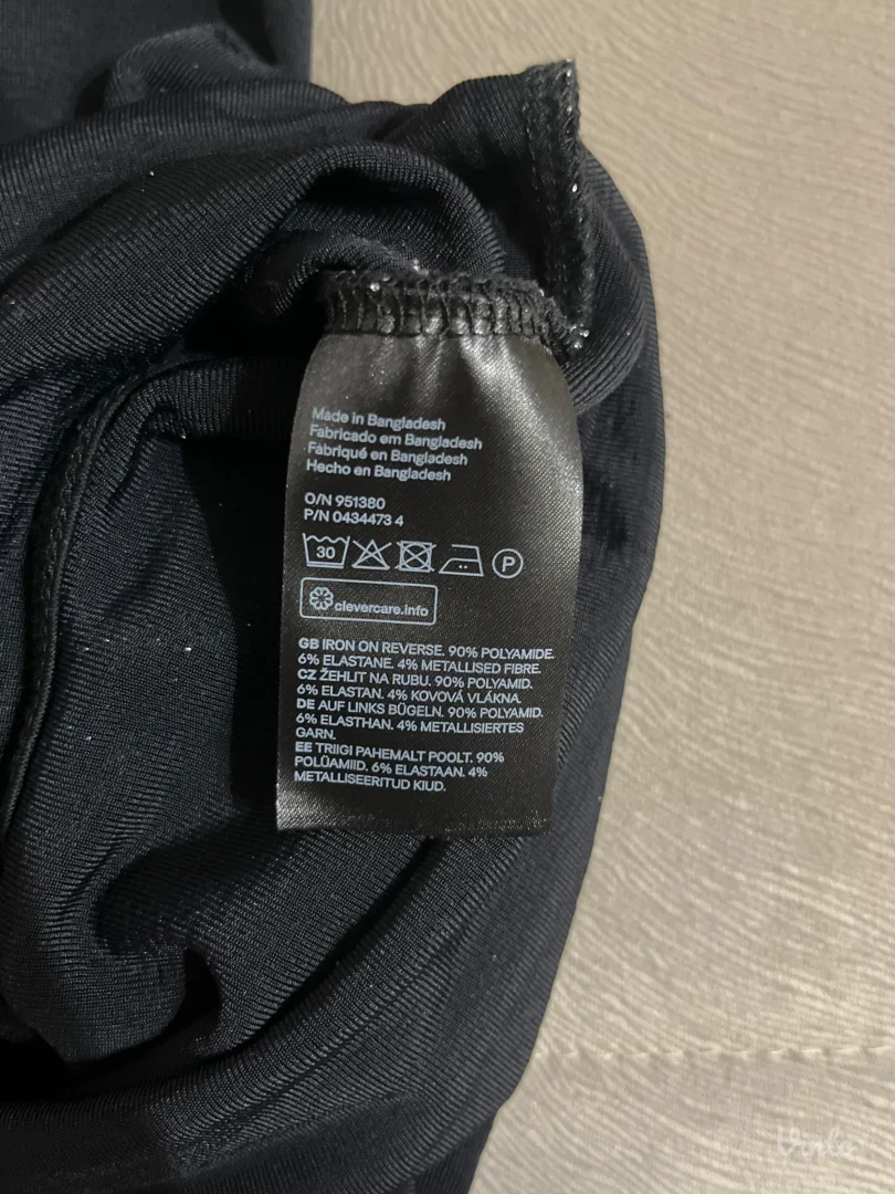 H&M - Body dugih rukava sa šljokicama