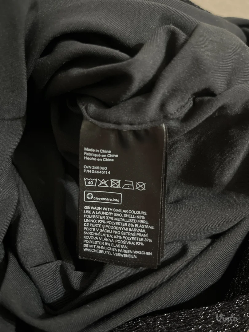 H&M - Crna kratka haljina