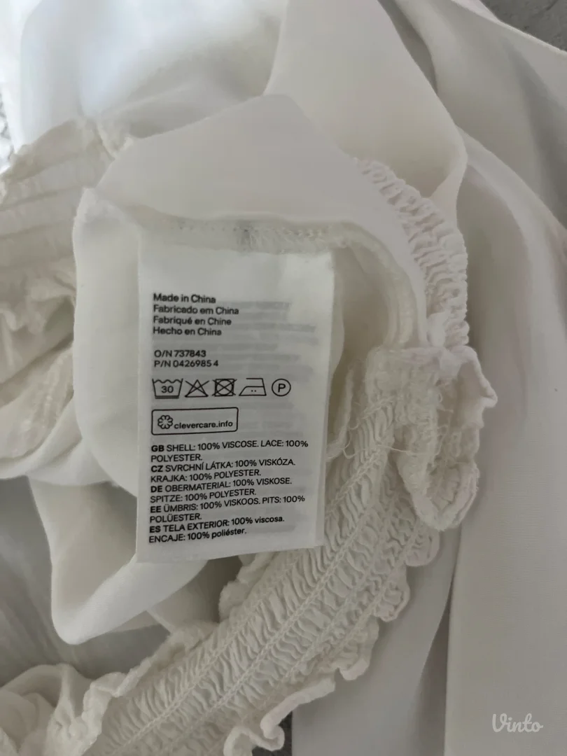 H&M - Bela kratka košuljica