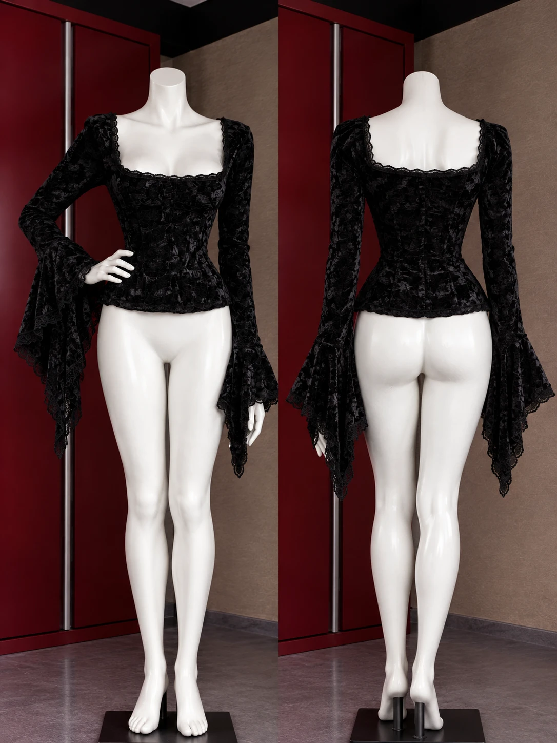 Gothic plišana bluza