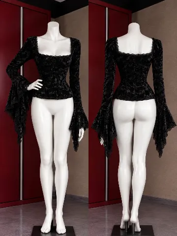 Gothic plišana bluza