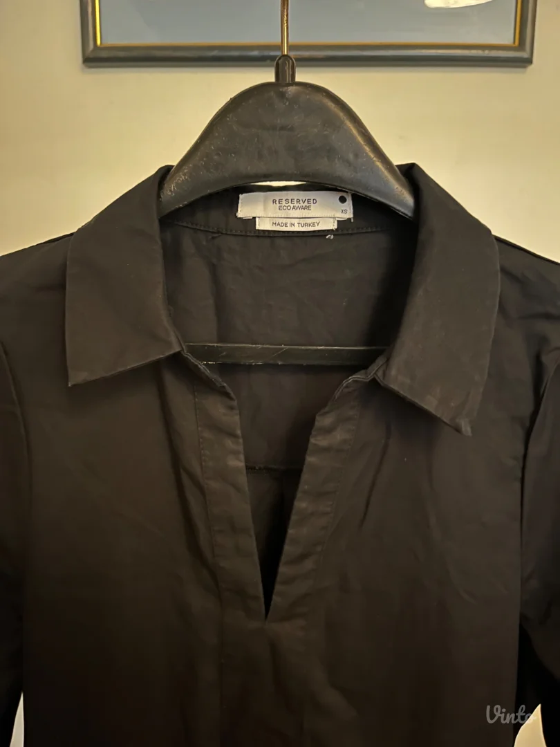 Crna haljina-košulja