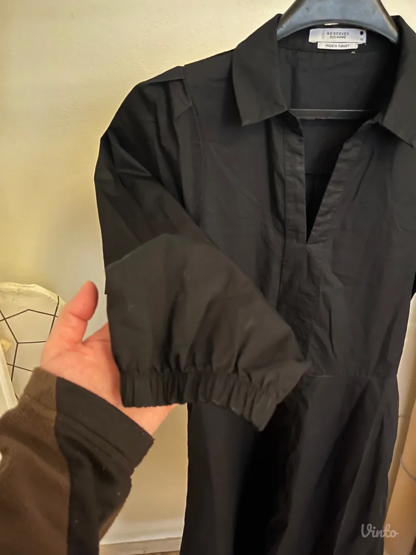 Crna haljina-košulja