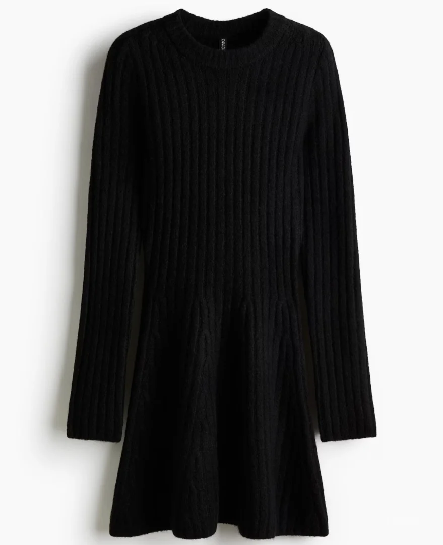 H&M RIB KNIT HALJINA