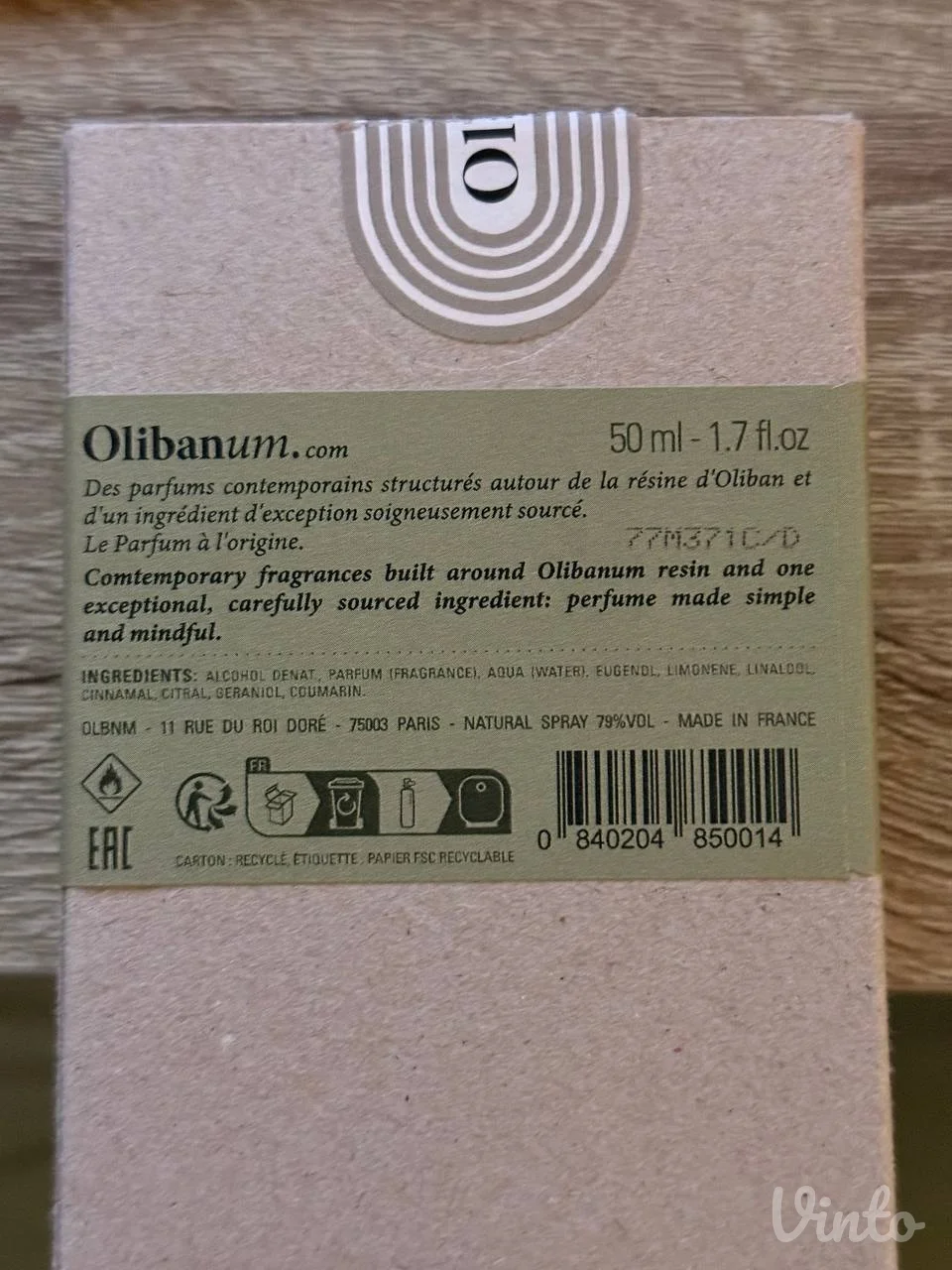 Olibanum. - Cardamome 50ml
