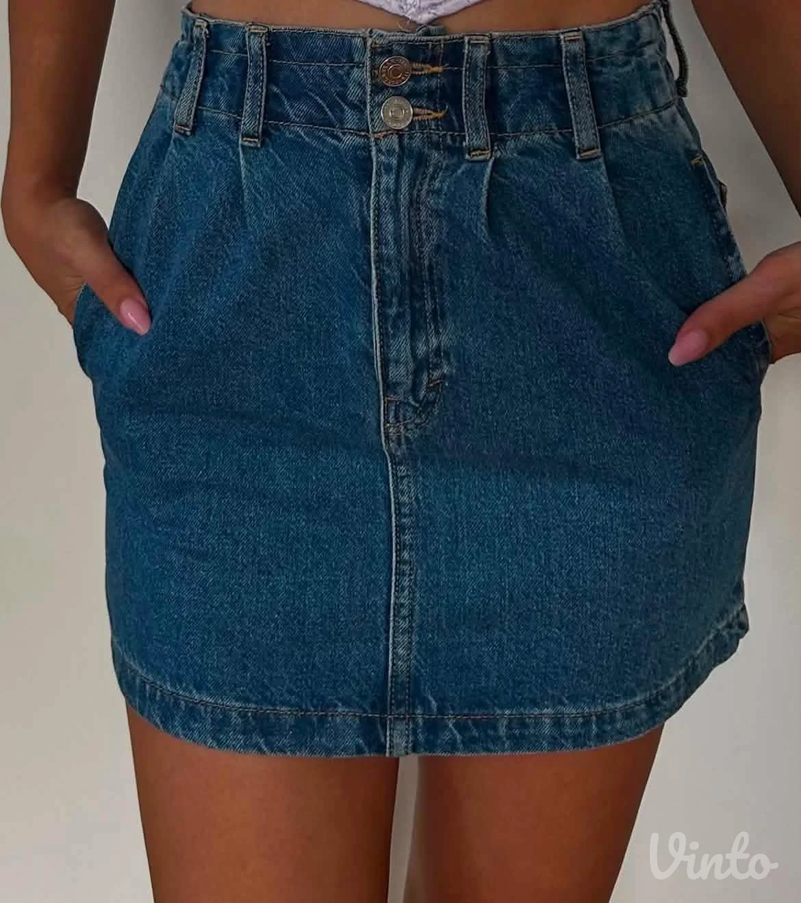 Pull&Bear teksas mini suknja S/XS