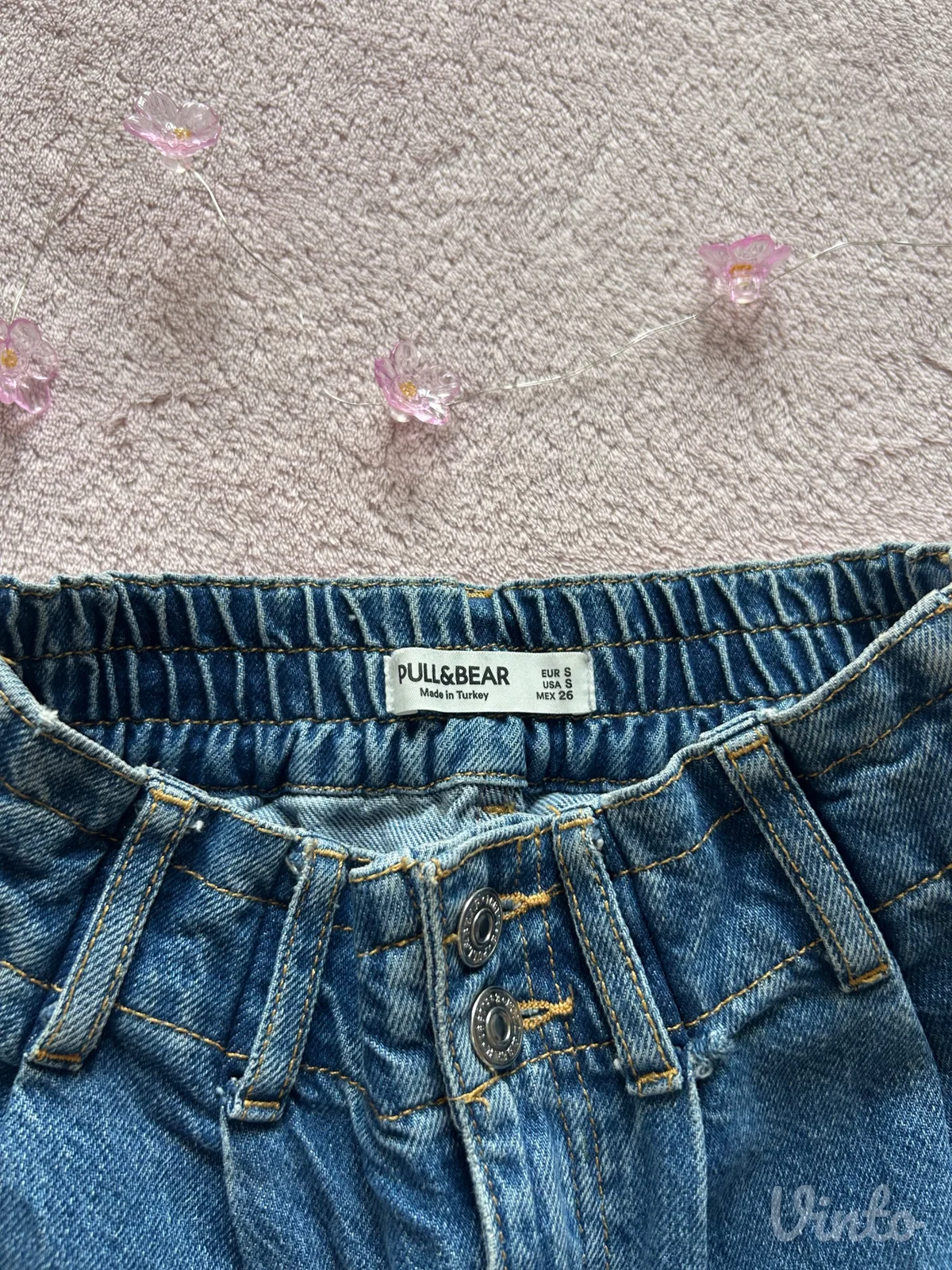 Pull&Bear teksas mini suknja S/XS