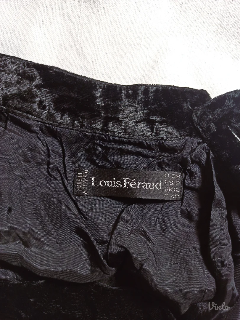 Velvet pencil suknja Louis Feraud